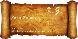 Kota Zelmira névjegykártya